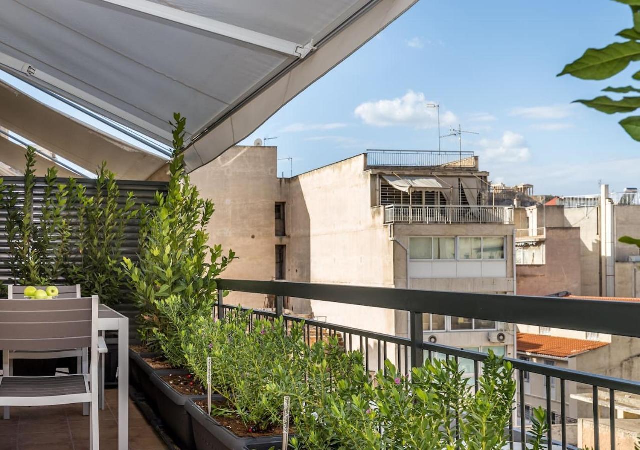 Syntagma Modern New Flat, Large Balcony With View Lägenhet Aten Exteriör bild