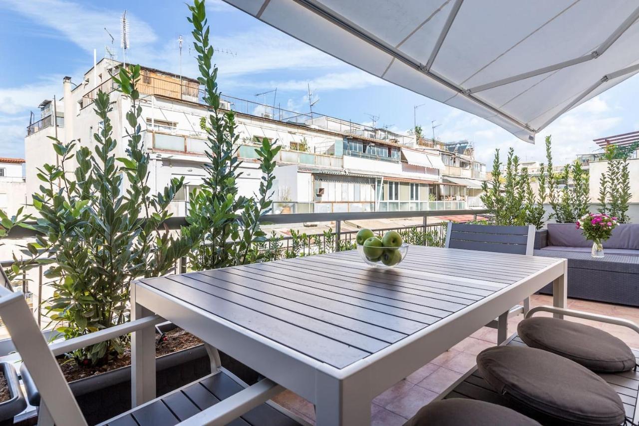 Syntagma Modern New Flat, Large Balcony With View Lägenhet Aten Exteriör bild